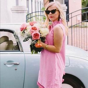 NWT Elizabeth Wilson Designs Pink Tassel Dress Women’s XL